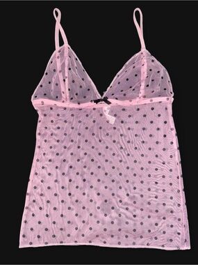 Mesh Polka Dot Tank Top